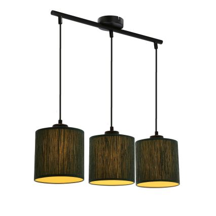 Candelabro suspenso PATTI 3xE27/60W/230V verde