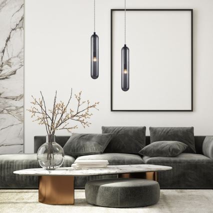 Candelabro suspenso PAX 1xG9/9W/230V preto