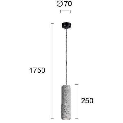 Candelabro suspenso PHENIX 1xGU10/25W/230V