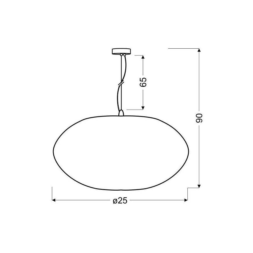 Candelabro suspenso PINIA 1xE27/60W/230V