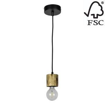 Candelabro suspenso PINO 1xE27/60W/230V pinho - certificado por FSC