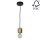 Candelabro suspenso PINO 1xE27/60W/230V pinho - certificado por FSC