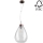 Candelabro suspenso PIRO 1xE27/60W/230V faia - certificado por FSC