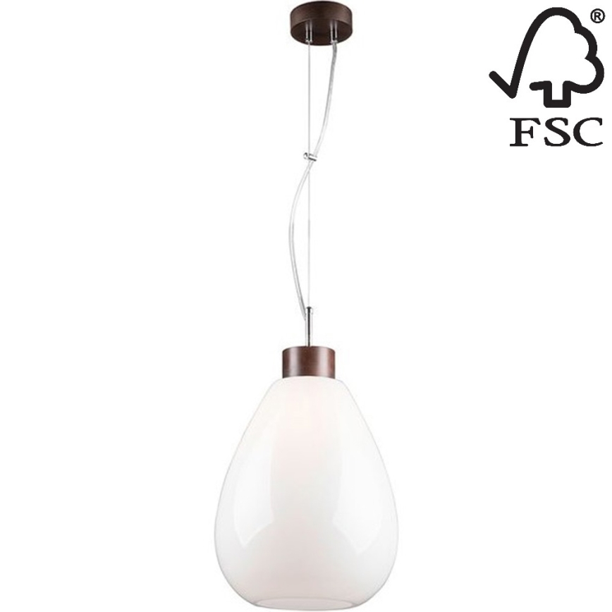 Candelabro suspenso PIRO 1xE27/60W/230V faia - certificado por FSC