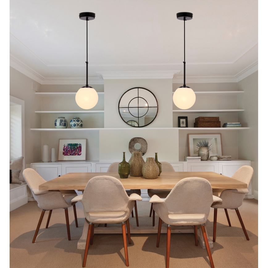 Candelabro suspenso POMPEI 1xE27/40W/230V preto