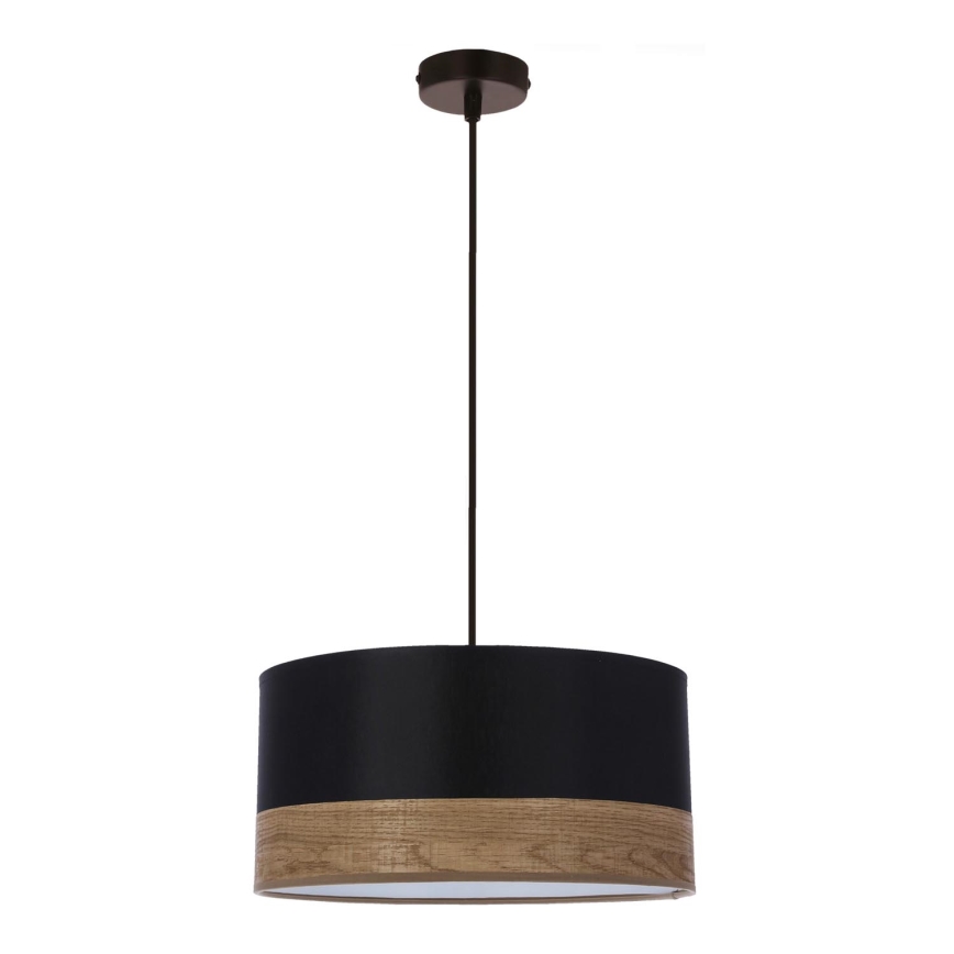 Candelabro suspenso PORTO 1xE27/60W/230V preto/castanho