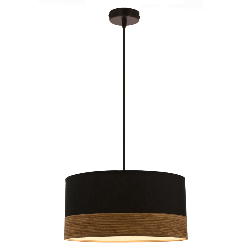 Candelabro suspenso PORTO 1xE27/60W/230V preto/castanho