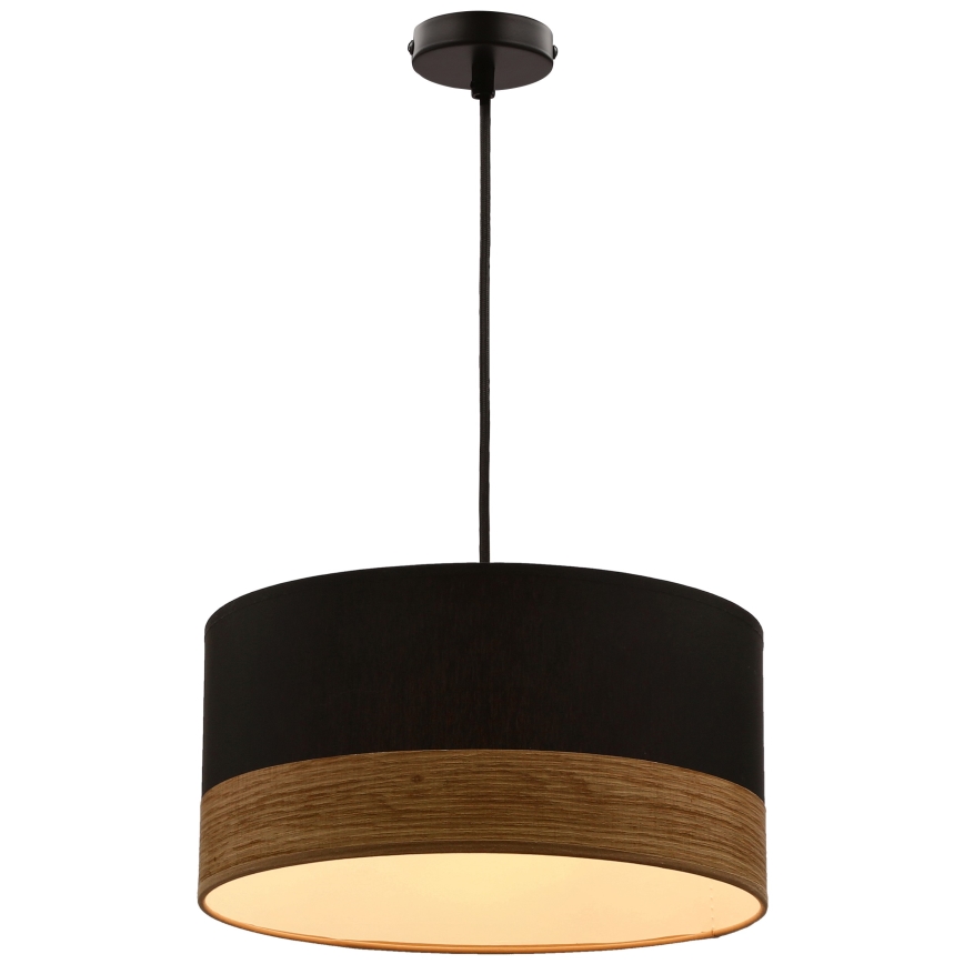 Candelabro suspenso PORTO 1xE27/60W/230V preto/castanho