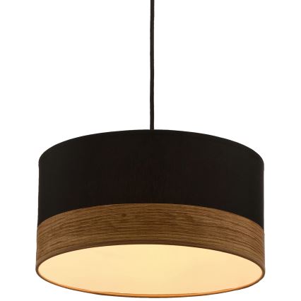 Candelabro suspenso PORTO 1xE27/60W/230V preto/castanho