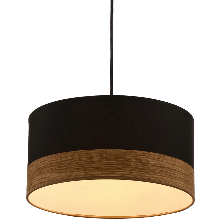 Candelabro suspenso PORTO 1xE27/60W/230V preto/castanho