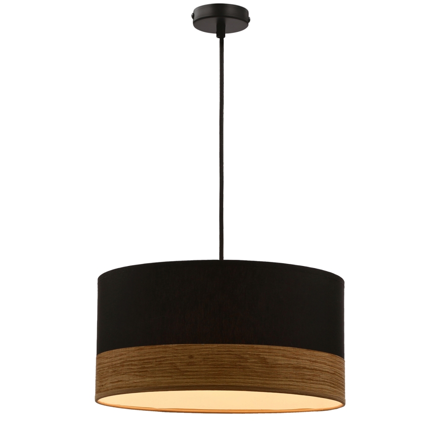 Candelabro suspenso PORTO 1xE27/60W/230V preto/castanho