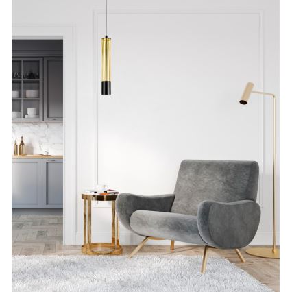 Candelabro suspenso PRESCOT 1xGU10/40W/230V dourado