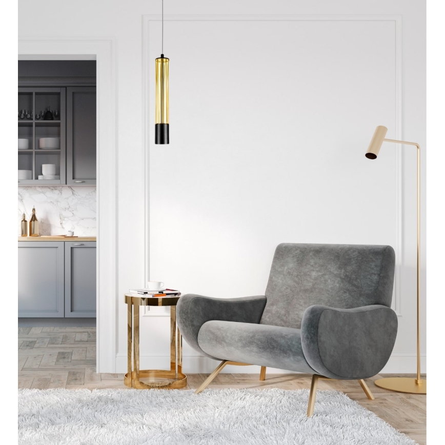 Candelabro suspenso PRESCOT 1xGU10/40W/230V dourado