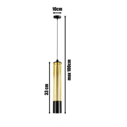 Candelabro suspenso PRESCOT 1xGU10/40W/230V dourado