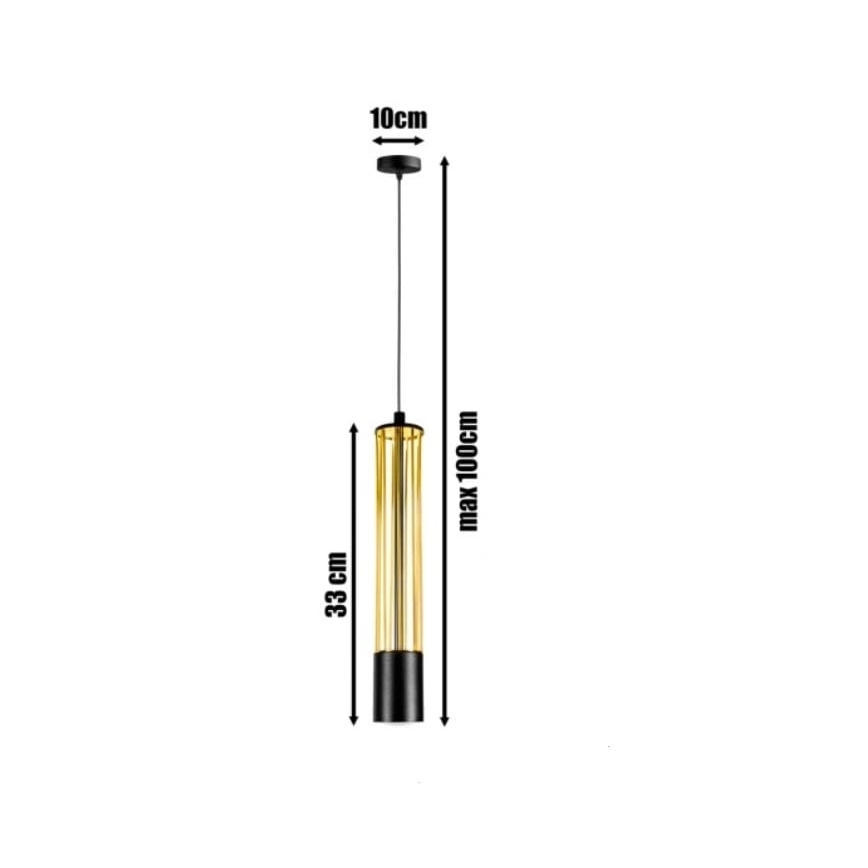 Candelabro suspenso PRESCOT 1xGU10/40W/230V dourado