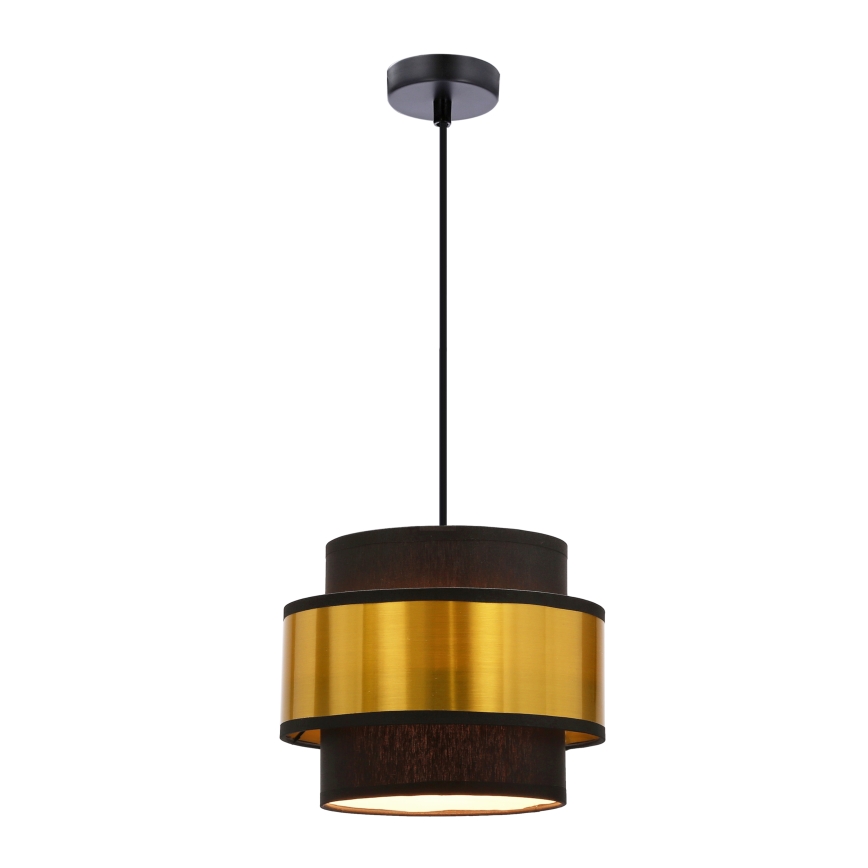 Candelabro suspenso PRESTIGE 1xE27/40W/230V dourada/preto