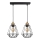 Candelabro suspenso PRIMO 2xE27/60W/230V preto/dourada