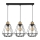 Candelabro suspenso PRIMO 3xE27/60W/230V preto/dourada