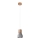 Candelabro suspenso QUBIC 1xE27/60W/230V betão/Bétula/faia