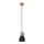 Candelabro suspenso QUBIC 1xE27/60W/230V betão/Bétula/faia/preto
