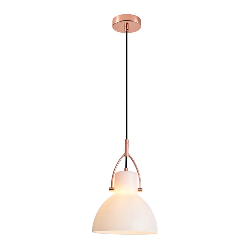 Candelabro suspenso RACK 1xE27/11W/230V branco/cobre