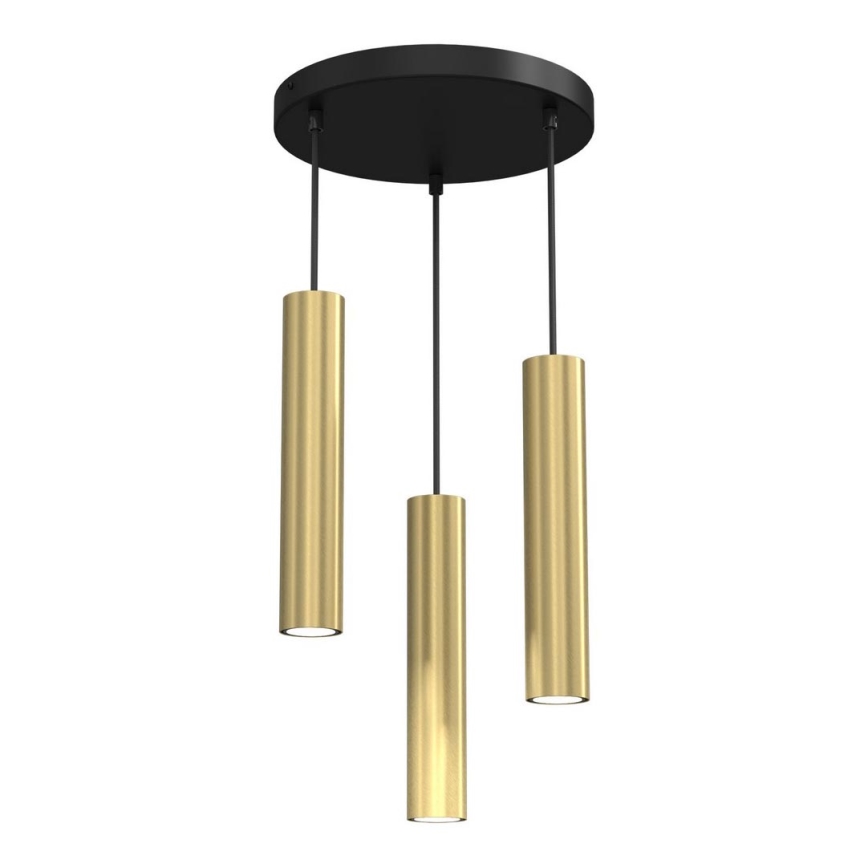 Candelabro suspenso RAITO 3xGU10/8W/230V latão