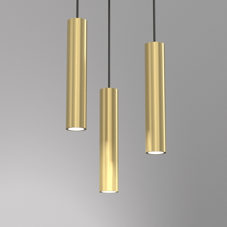 Candelabro suspenso RAITO 3xGU10/8W/230V latão