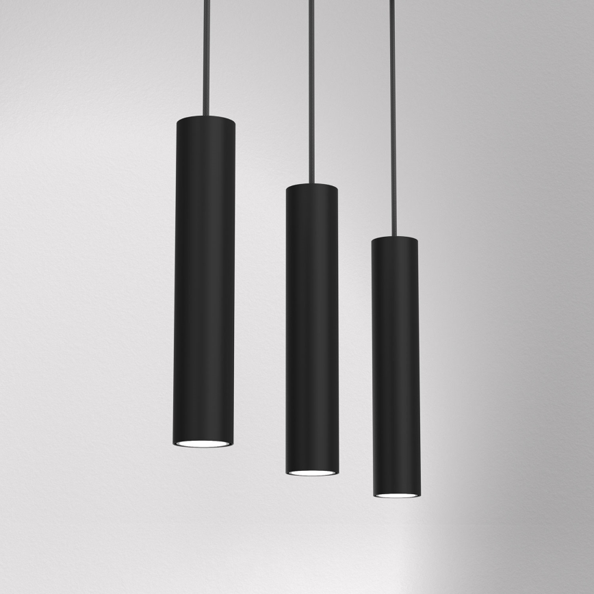 Candelabro suspenso RAITO 3xGU10/8W/230V preto
