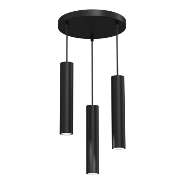 Candelabro suspenso RAITO 3xGU10/8W/230V preto