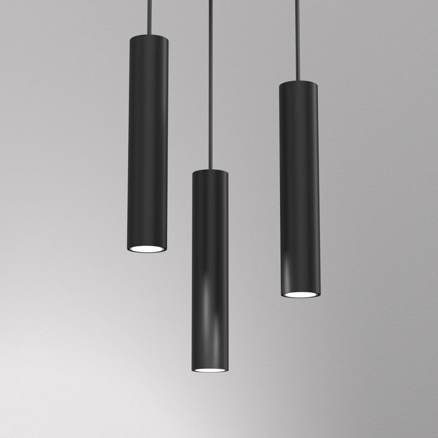 Candelabro suspenso RAITO 3xGU10/8W/230V preto