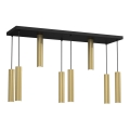 Candelabro suspenso RAITO 8xGU10/8W/230V latão
