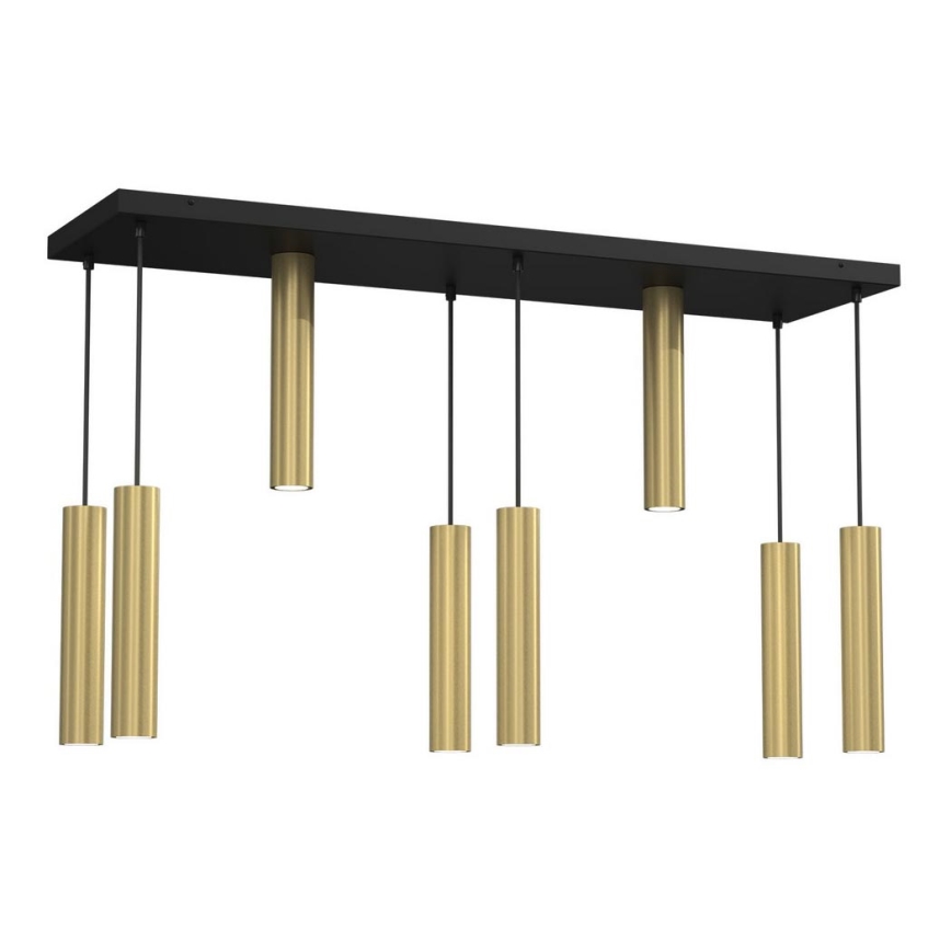 Candelabro suspenso RAITO 8xGU10/8W/230V latão