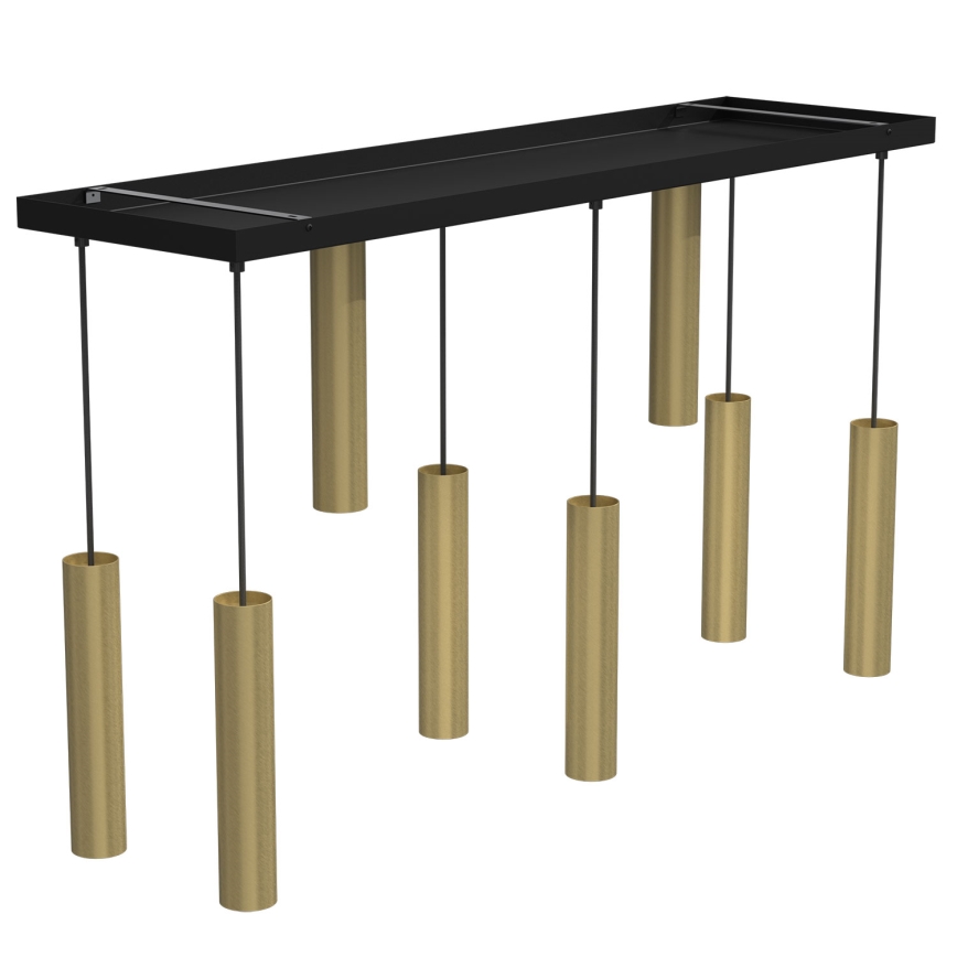 Candelabro suspenso RAITO 8xGU10/8W/230V latão