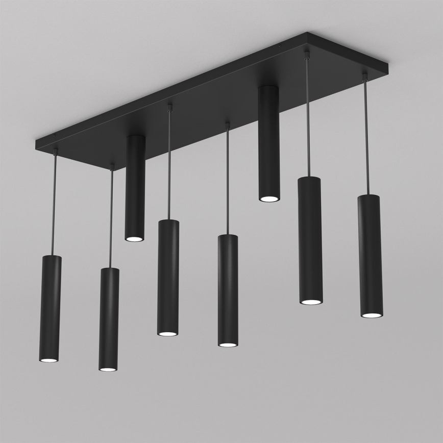 Candelabro suspenso RAITO 8xGU10/8W/230V preto
