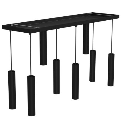 Candelabro suspenso RAITO 8xGU10/8W/230V preto