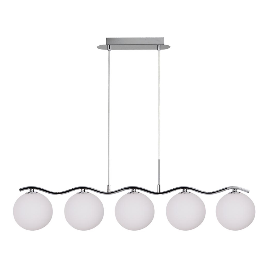 Candelabro suspenso RAMON 5xG9/40W/230V cromado brilhante