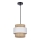 Candelabro suspenso RATTAN 1xE27/40W/230V branco/castanho