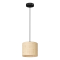 Candelabro suspenso RATTAN 1xE27/60W/230V diâmetro 18 cm vime