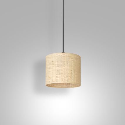 Candelabro suspenso RATTAN 1xE27/60W/230V diâmetro 18 cm vime