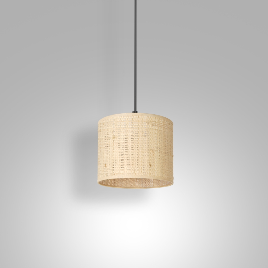 Candelabro suspenso RATTAN 1xE27/60W/230V diâmetro 18 cm vime