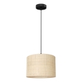 Candelabro suspenso RATTAN 1xE27/60W/230V diâmetro 25 cm vime