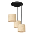 Candelabro suspenso RATTAN 3xE27/60W/230V vime
