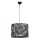 Candelabro suspenso RAYE 1xE27/60W/230V preto/cinzento