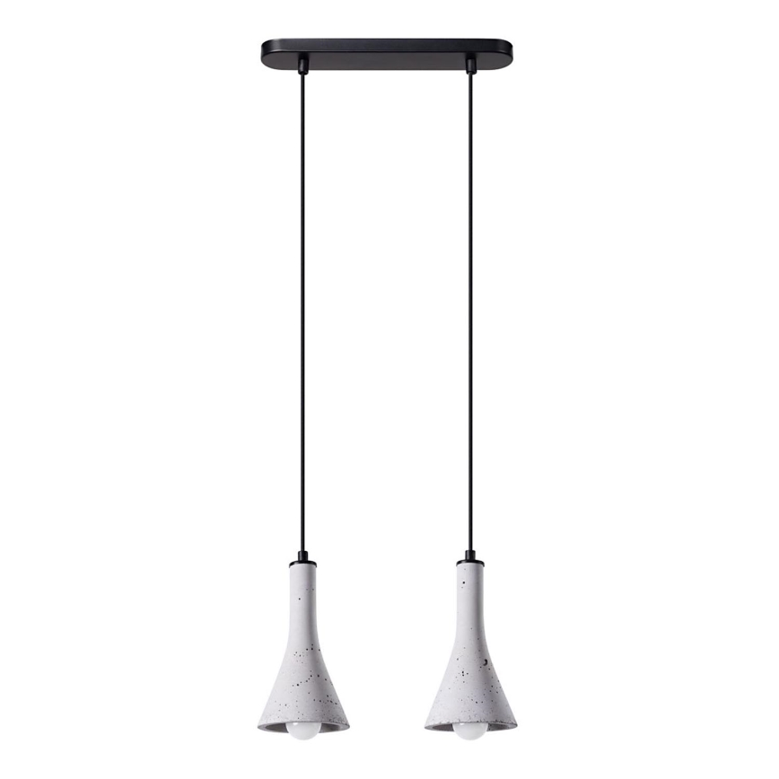 Candelabro suspenso REA 2xE14/12W/230V betão