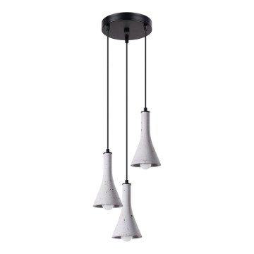 Candelabro suspenso REA 3xE14/12W/230V betão