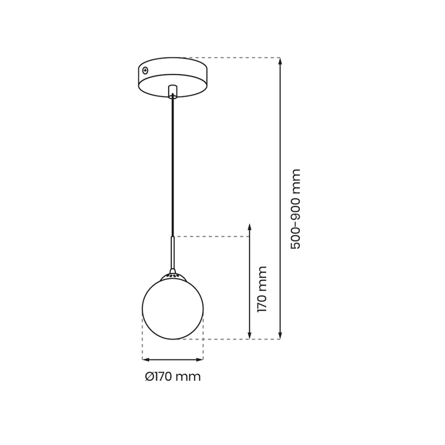 Candelabro suspenso REFLEX 1xE14/40W/230V d. 17 cm