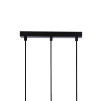 Candelabro suspenso RENO 3xE27/40W/230V preto/castanho