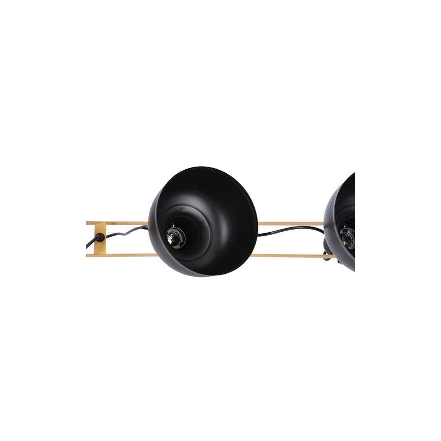 Candelabro suspenso RENO 3xE27/40W/230V preto/castanho