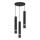 Candelabro suspenso RENO 3xGU10/8W/230V preto/dourada
