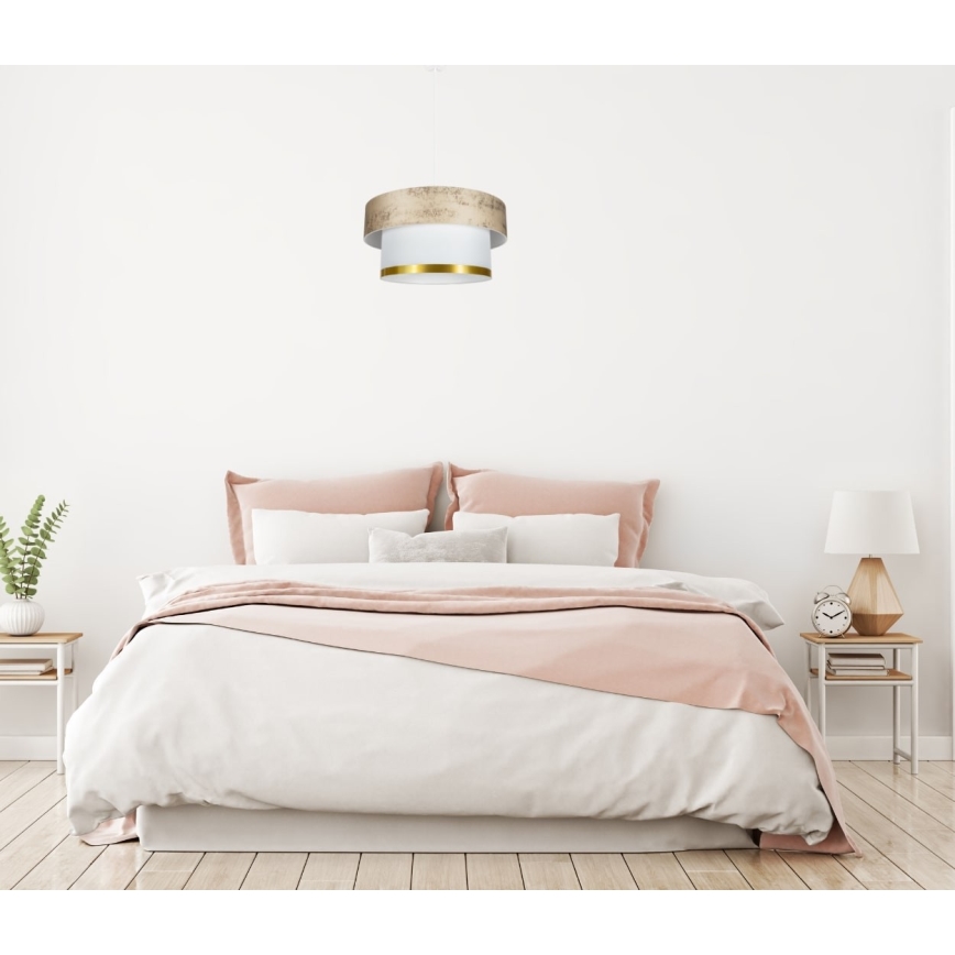 Candelabro suspenso RESSA 1xE27/60W/230V dourada